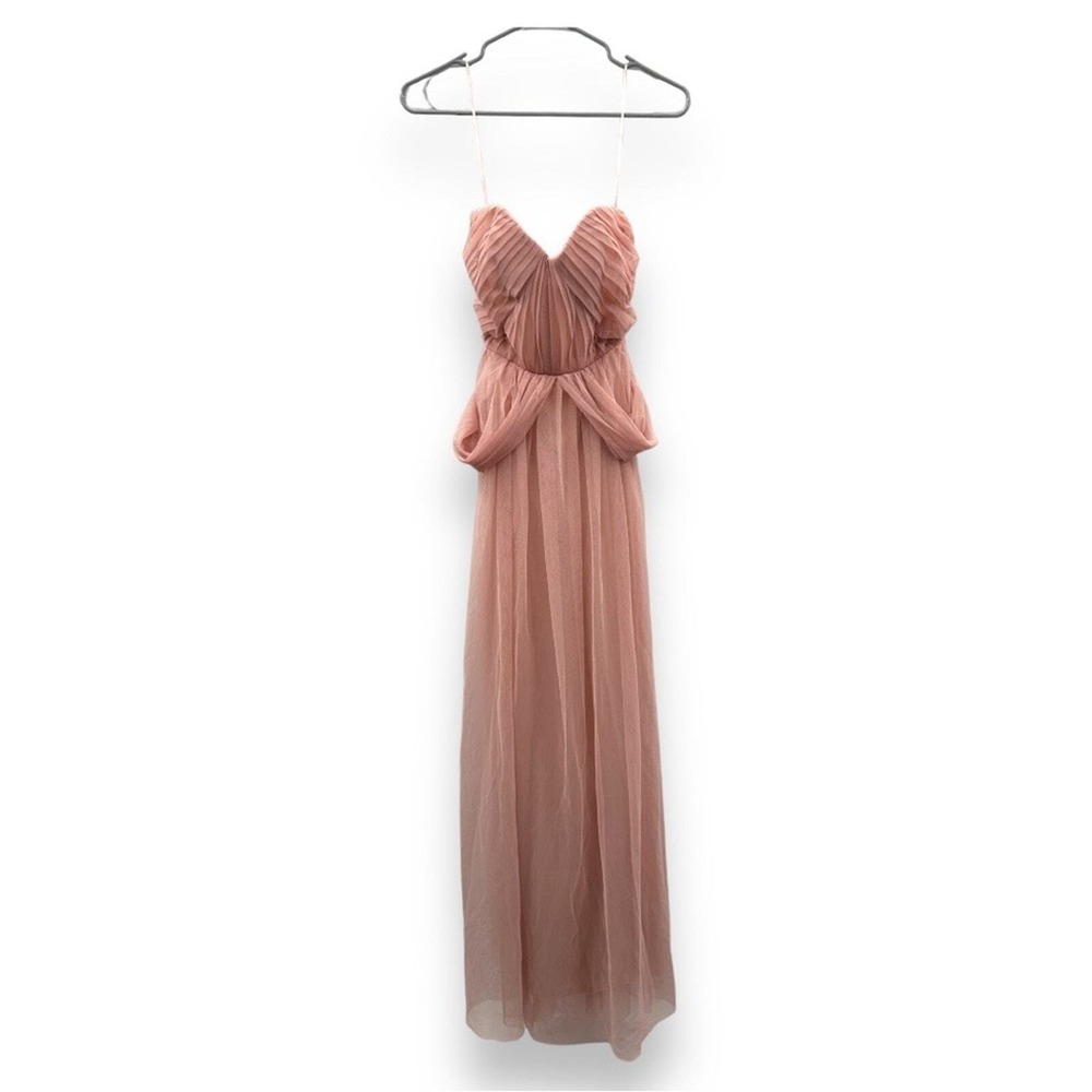 Birdy‎ Grey NWT Christina Dress Women's Size Small Rose Quartz Tulle Convertible - Picture 4 of 13